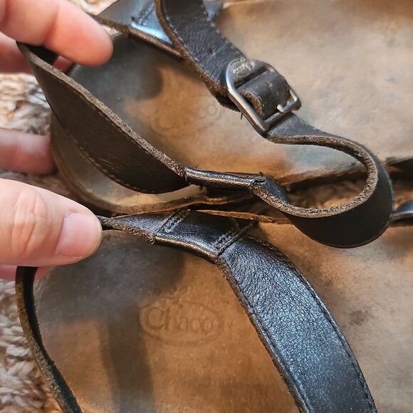 Chaco Women's Leather Strappy Sandals Black Size 9 EU 40 - Picture 3 of 7